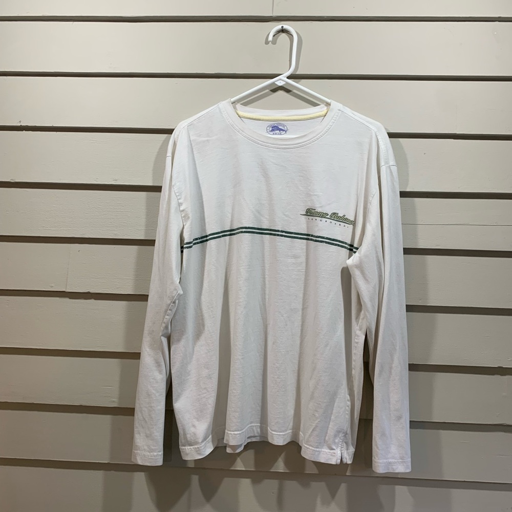 Tommy Bahama Longboards Long Sleeve Shirt. Nice stitching on back.
